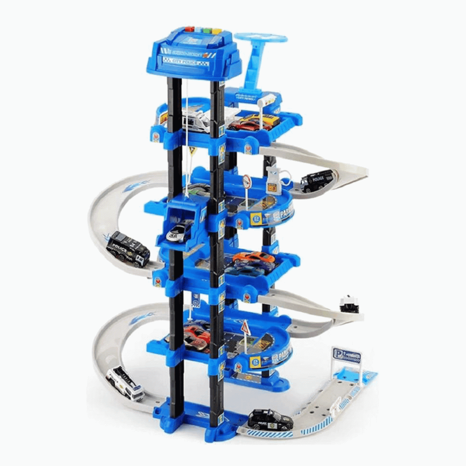 Multi-Story Toy Car Parking Garage Playset
