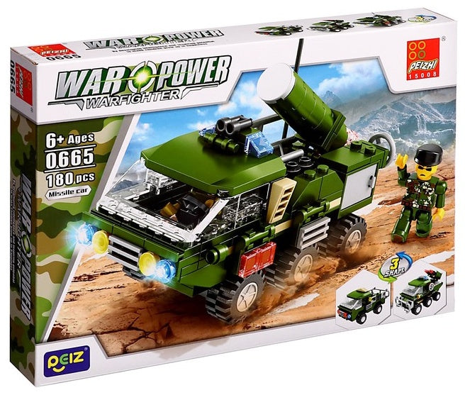 War Power Military Car Building Block Series