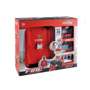 Fire Truck Parking Lot and Backpack Playset