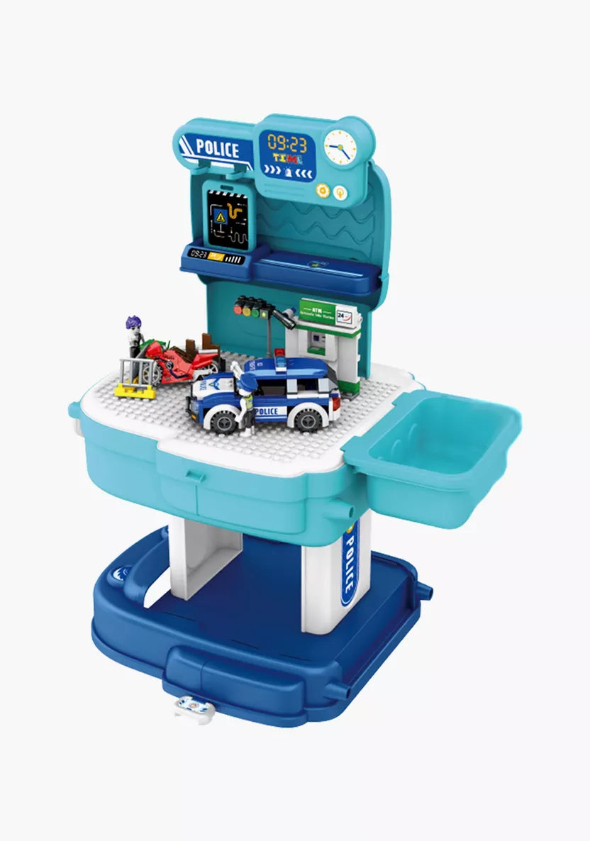 2 In 1 School Bag  Police Lego Set