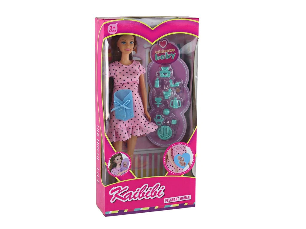 Kaibibi Pregnant Mom Baby Doll Set