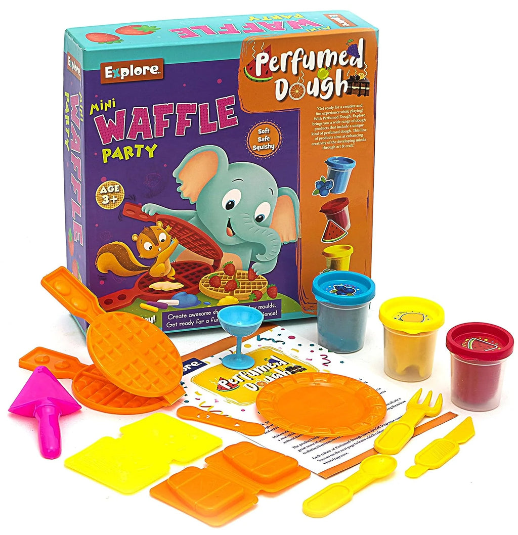 Mini Waffle Party Play Dough Set