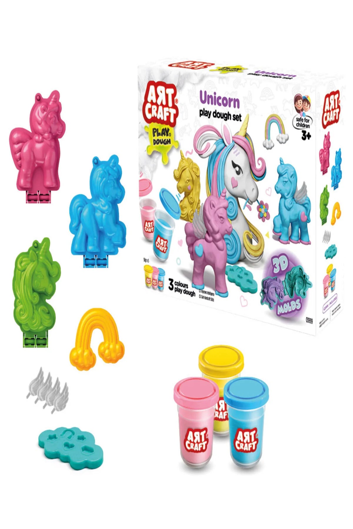 Dede Art Craft Unicorn Play Dough Set