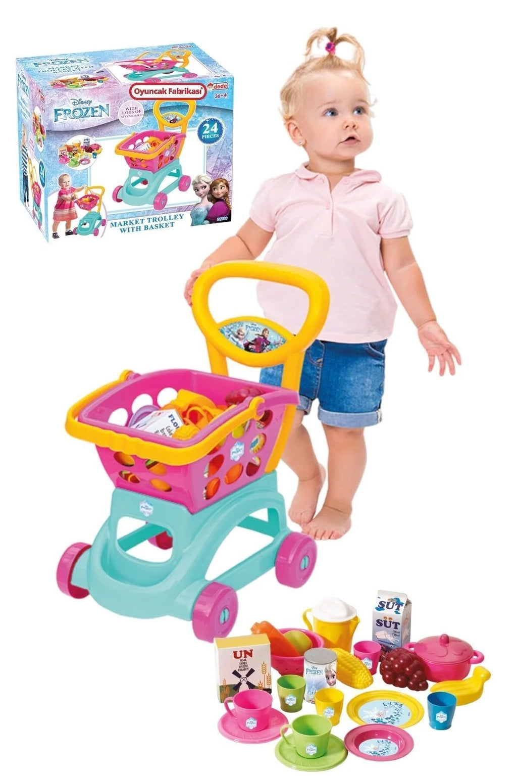 Dede Disney Frozen Market Trolley with Basket