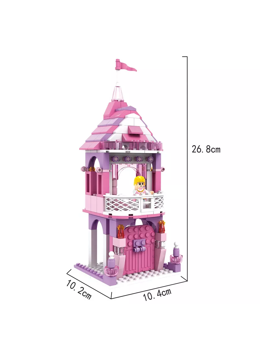 COGO Princess Castle Building Block Set. It Is A Building Toy Set With A Princess And Prince Charming Theme.