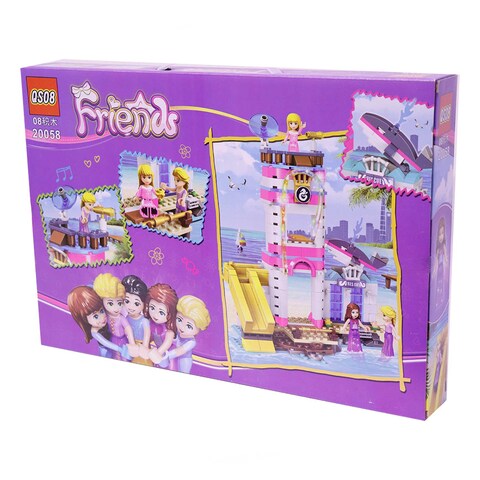 Lego Friends Whale Beach Drop Bridge Amusement Building Block Set