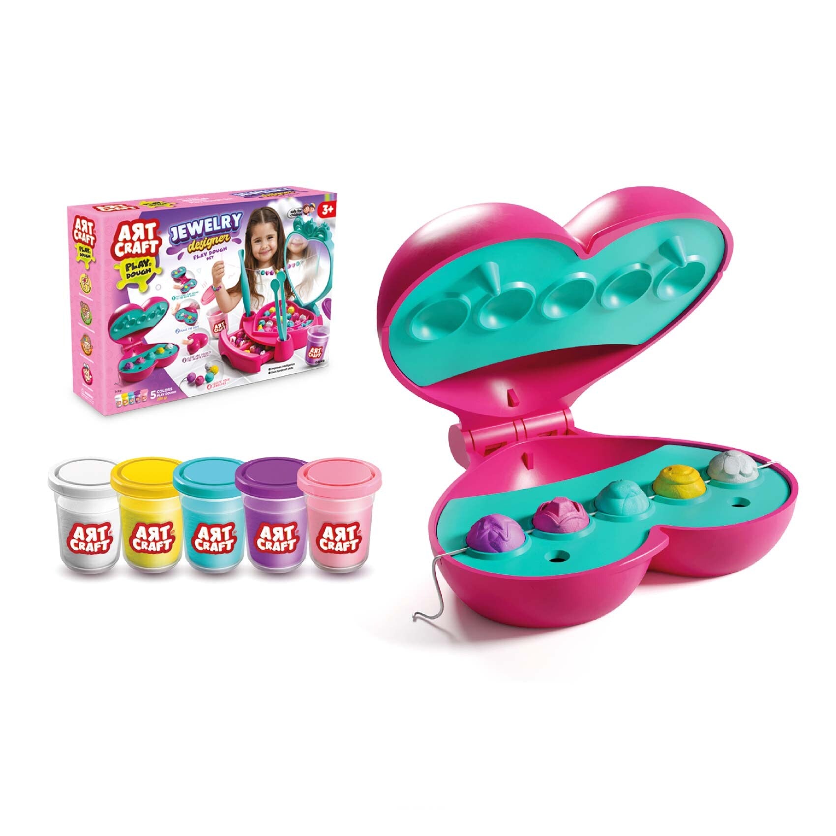 Dede Art Craft Design Jewelry Play Dough Set