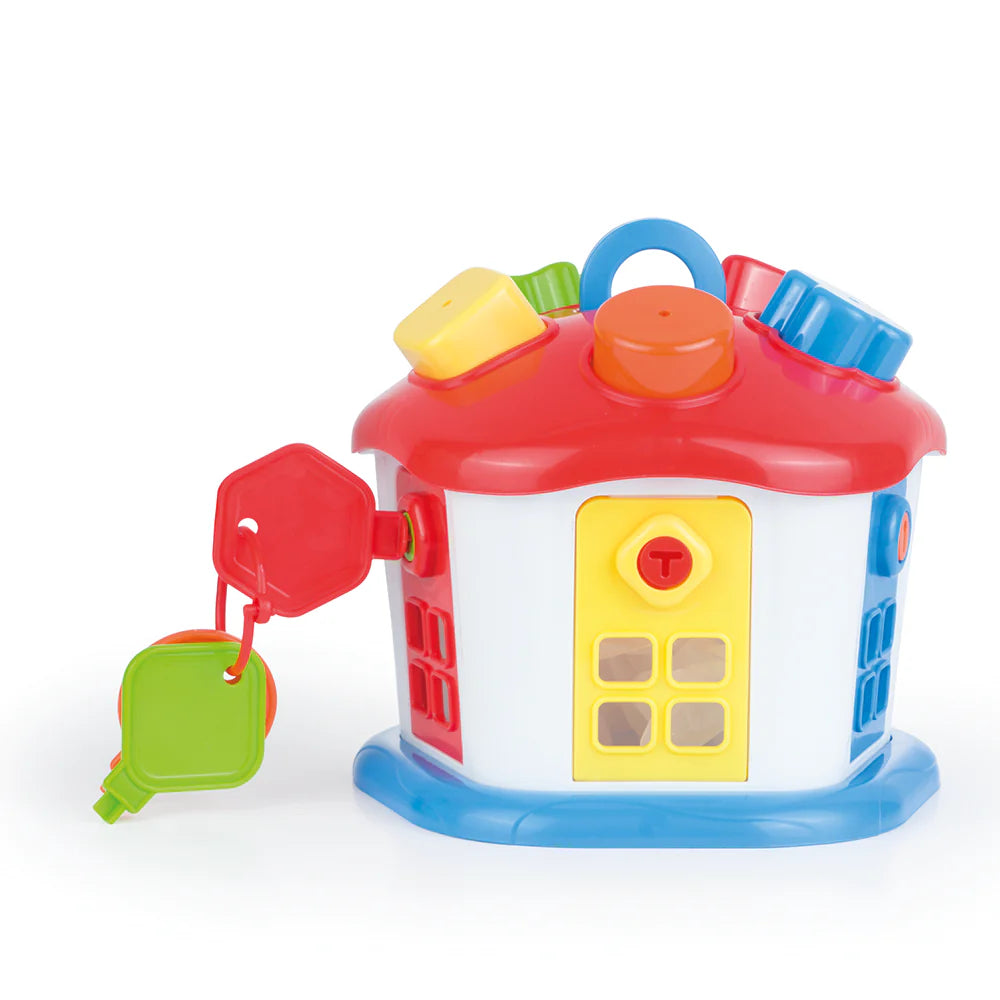Dolu Shape Sorter Sweet House with Lockable Doors