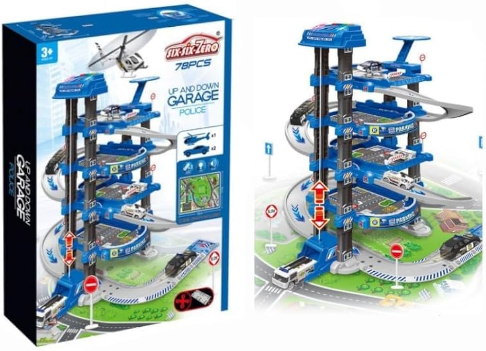 Up and Down Police Garage Toy