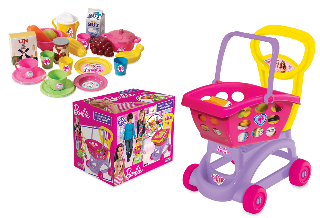Barbie Market Trolley with Basket