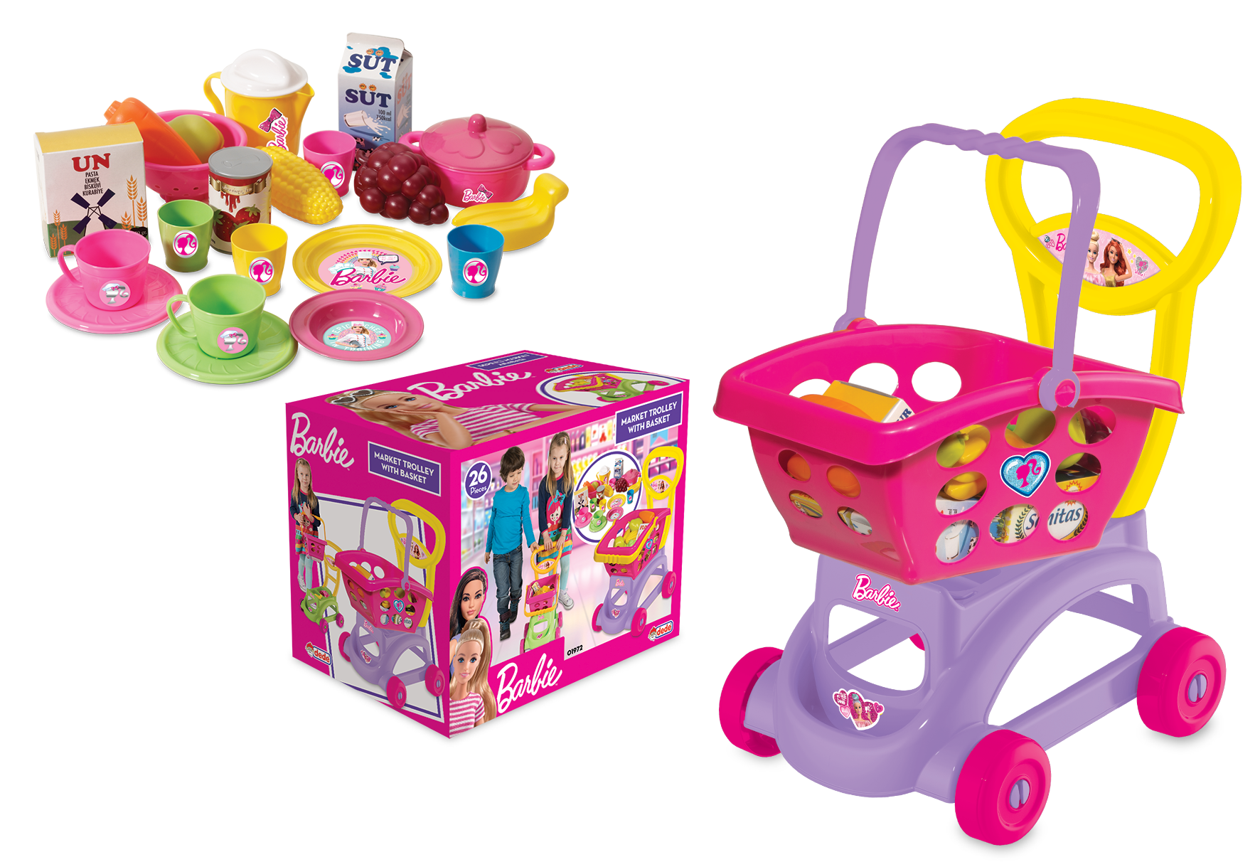 Barbie Market Trolley with Basket