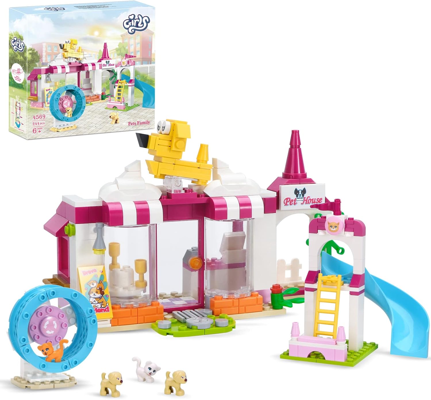 COGO Pet Construction Kit Care Centre for Dogs and Cats  Building Block Set