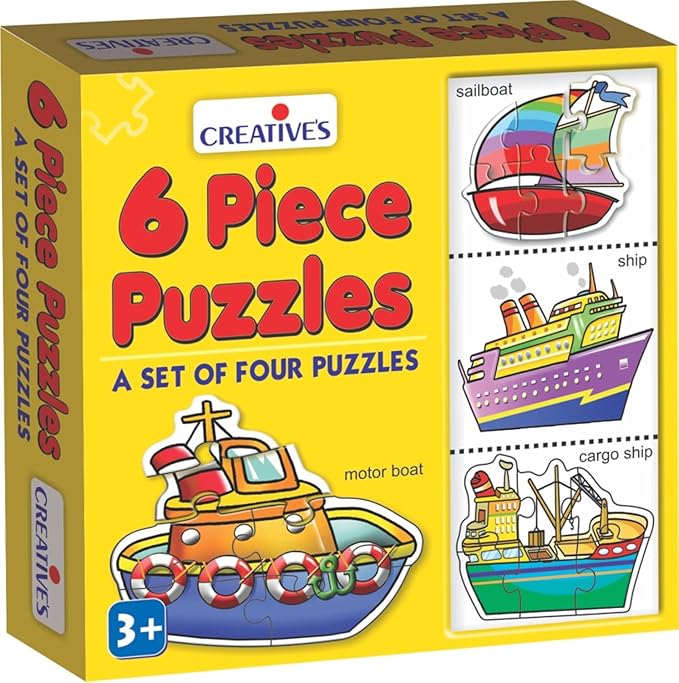 6 Piece Puzzles
