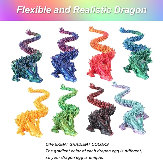 3D-Printed Articulated Dragons