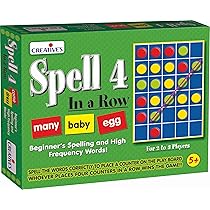 Spell 4 In A Row Educational Game