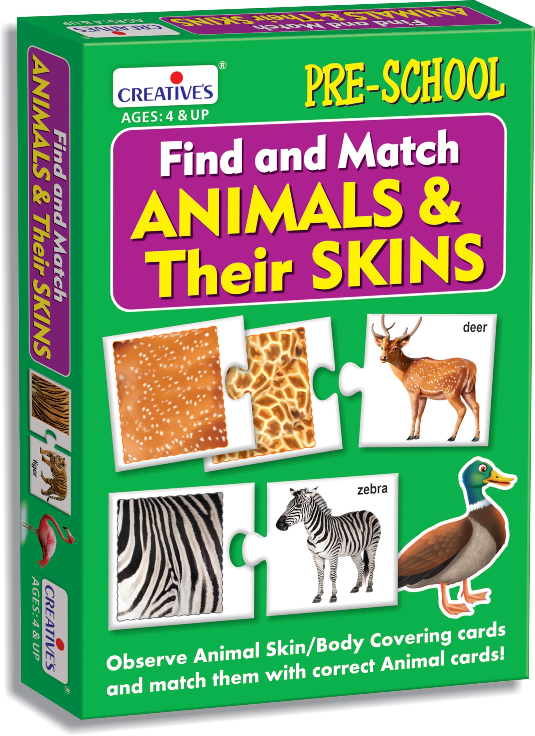 Creative's Find and Match Animals & Their Skins Educational Game