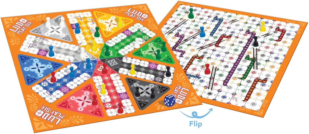 Ludo Play Six Snakes and Ladders board game