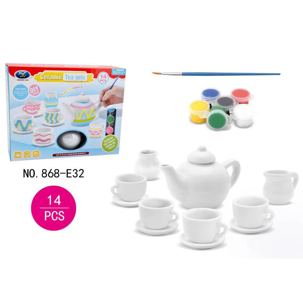 Painting Ceramic Tea Set