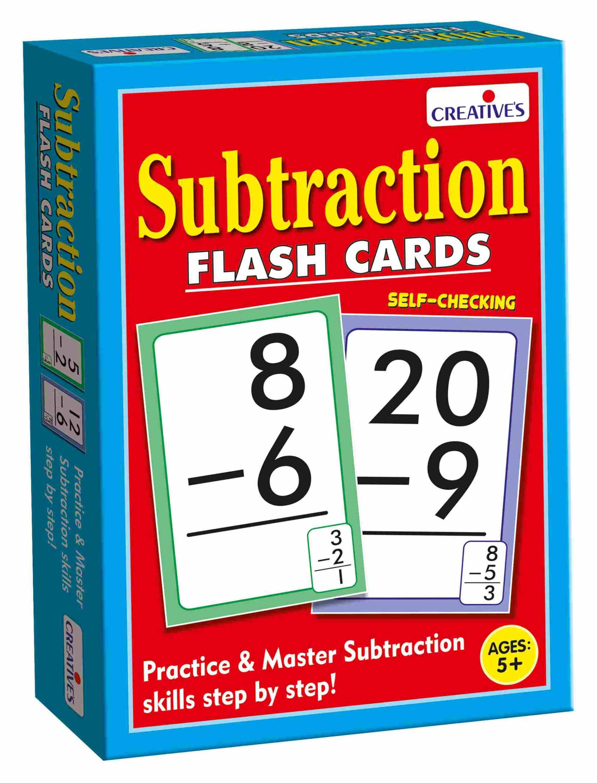 Subtraction Flash Cards