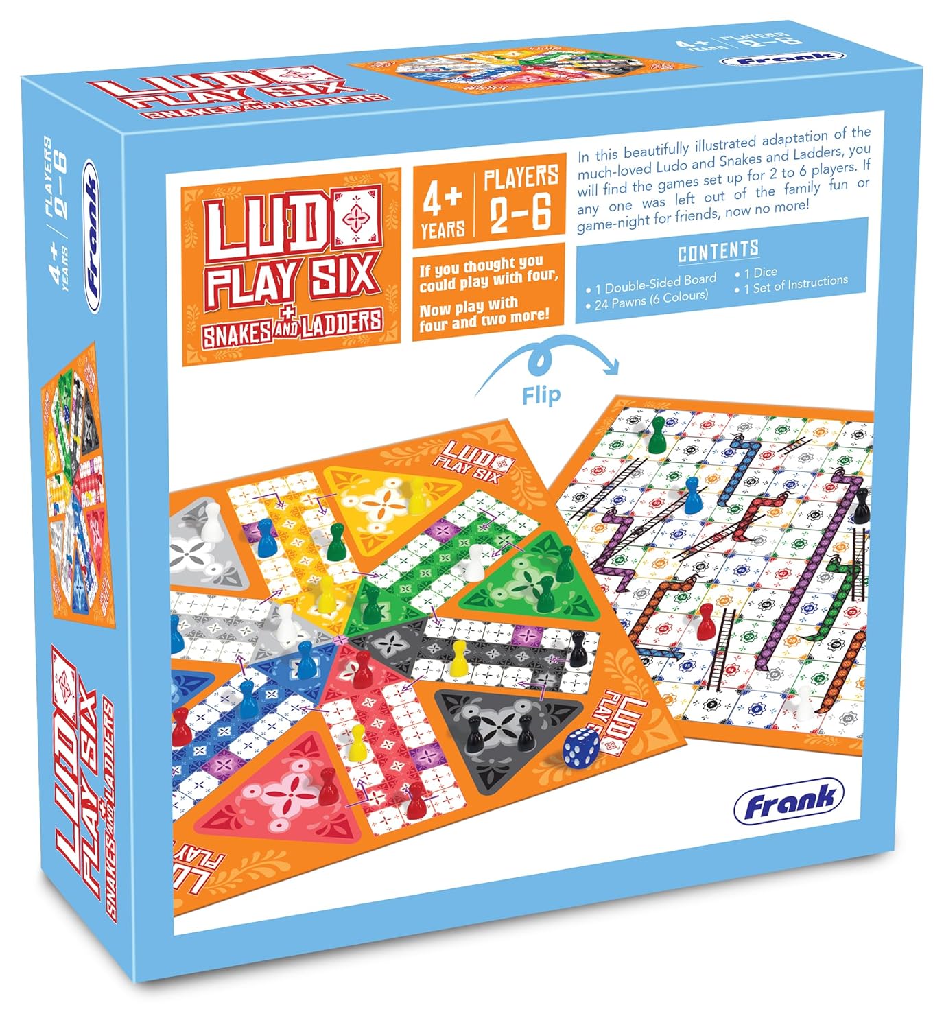 Ludo Play Six Snakes and Ladders board game