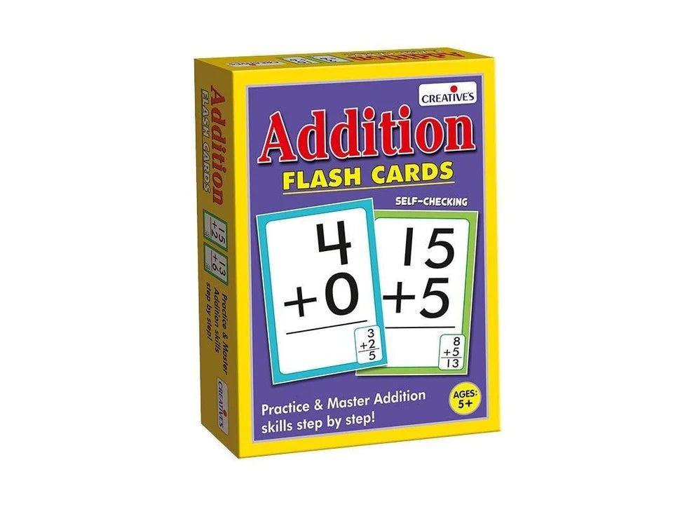 Addition Flash Cards Educational Cards