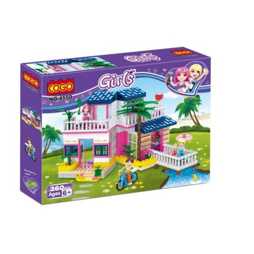 COGO Dream Girls Seaside Villa Building Block Set.