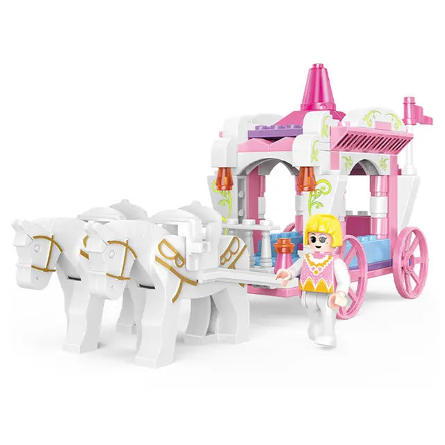 Cogo - Princess Horse Carriage Building Blocks