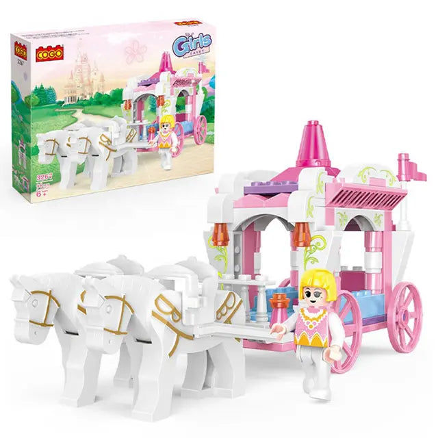 Cogo - Princess Horse Carriage Building Blocks