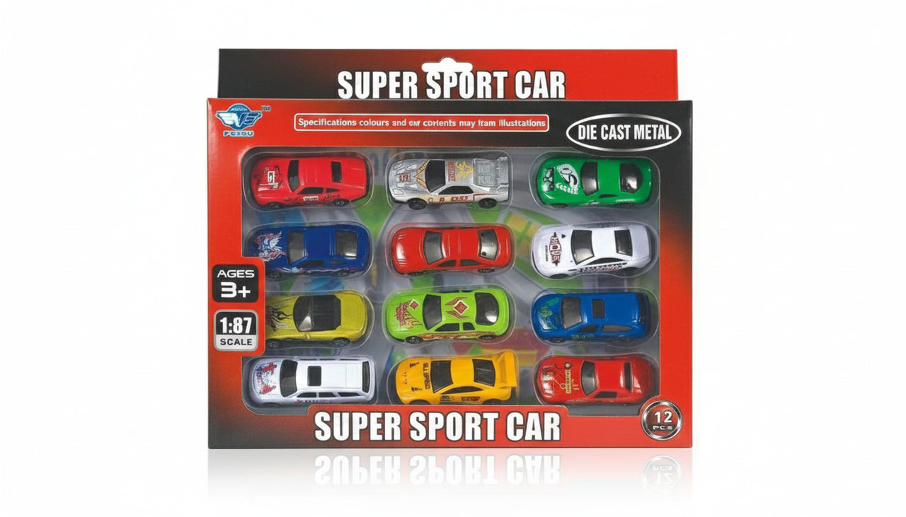 Super Sport Car Die Cast Metal Set