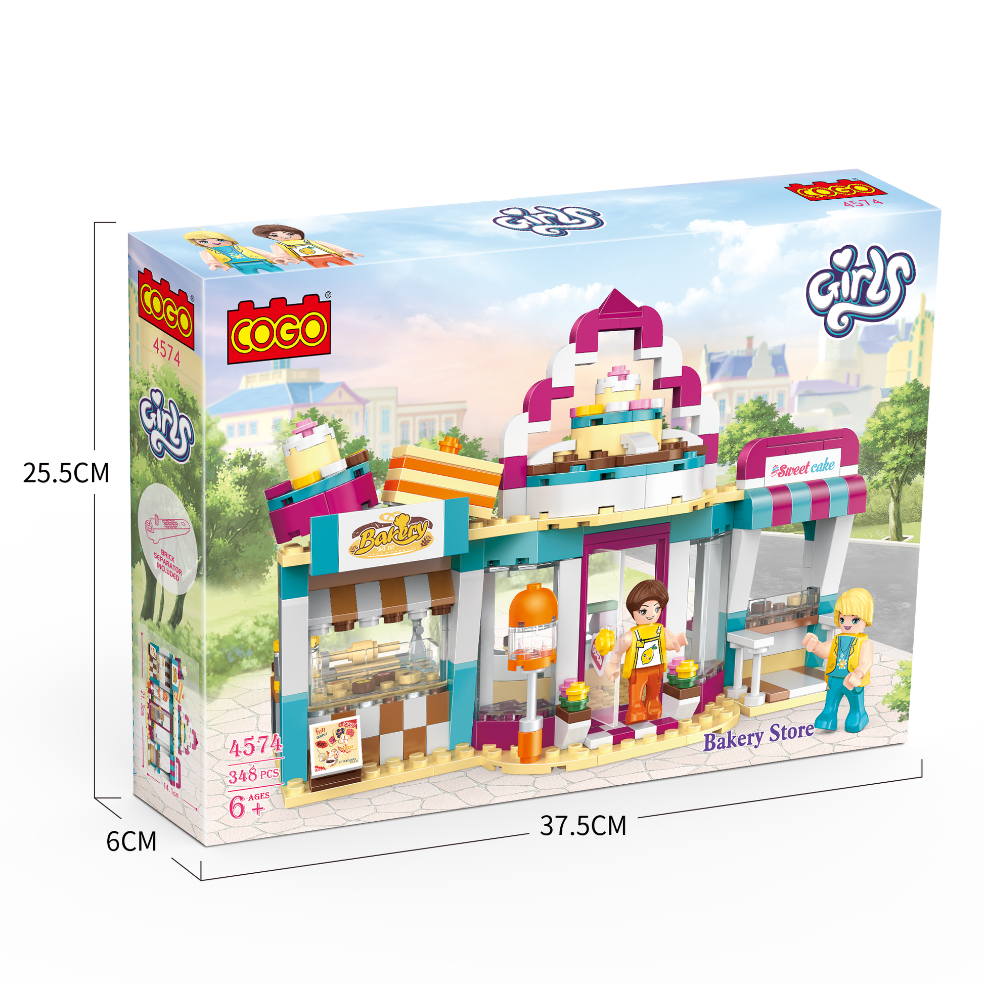 COGO Girls Bakery Store Building Block Set.
