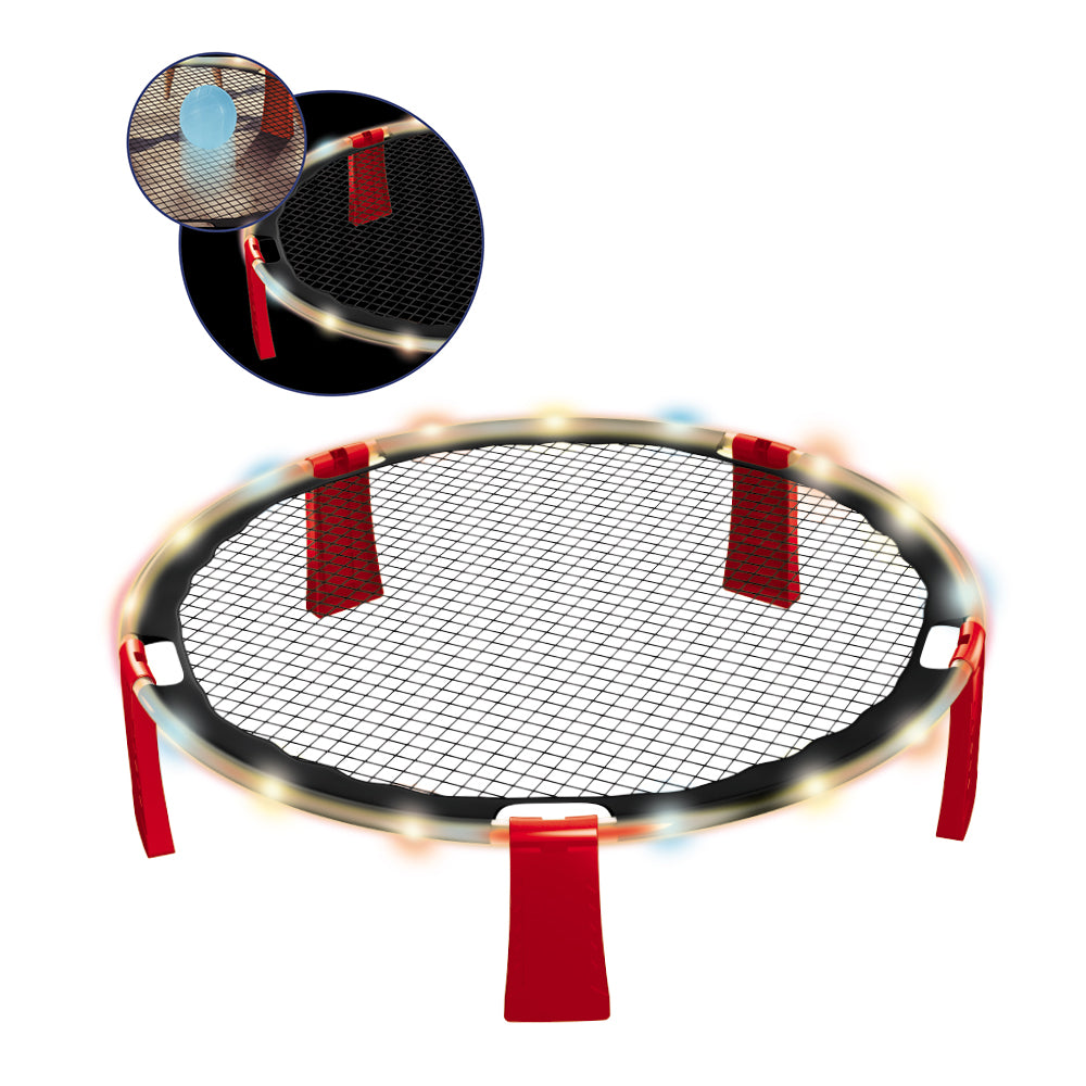 Round Jump Lighting Bounce Bed With Light Ball