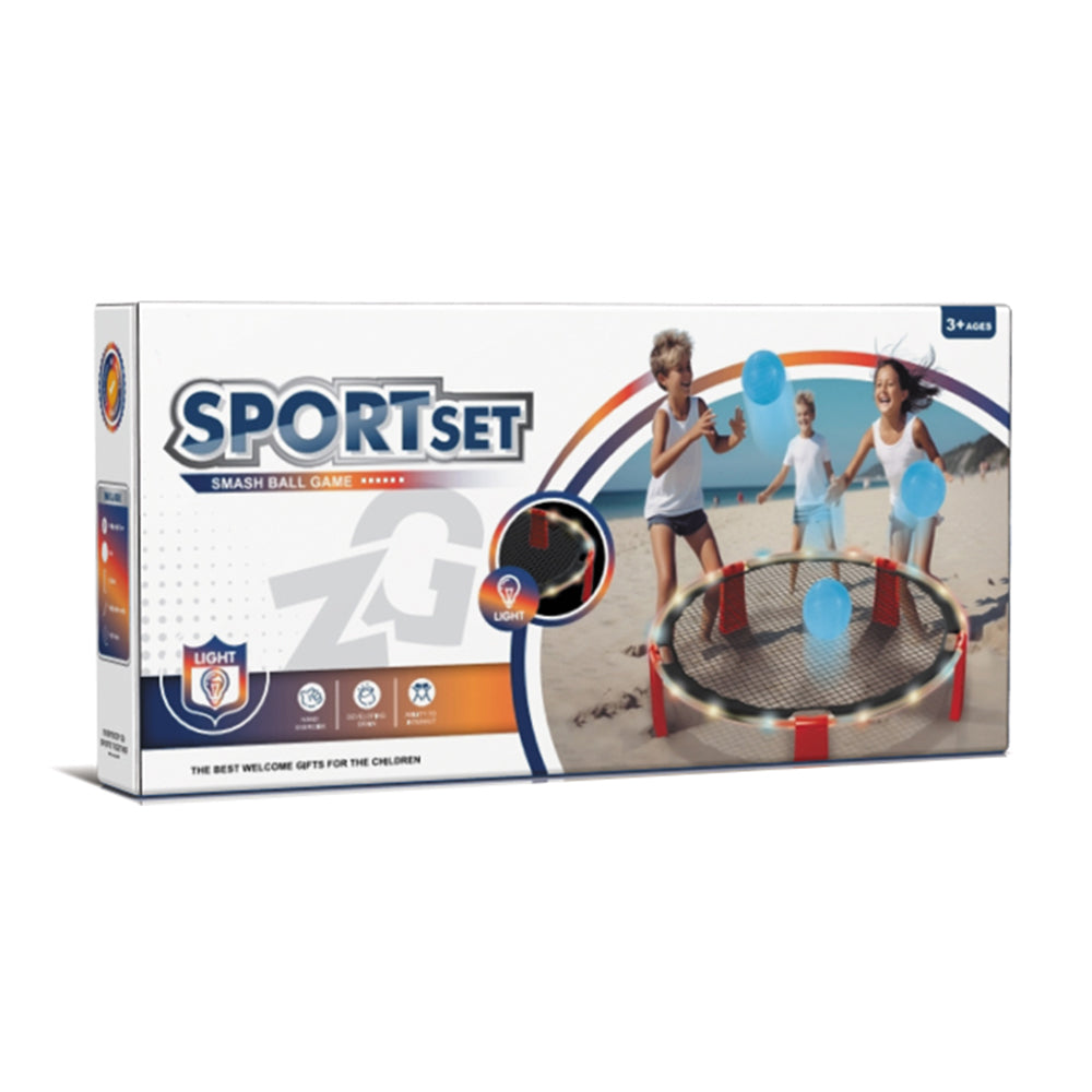 Round Jump Lighting Bounce Bed With Light Ball