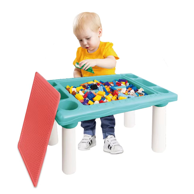Multi-Functional Toy Block Table