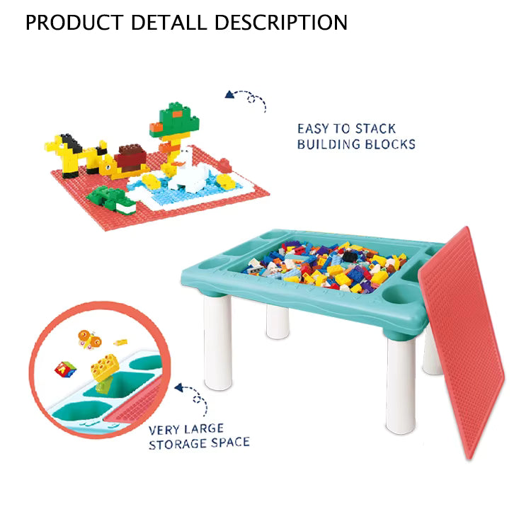 Multi-Functional Toy Block Table