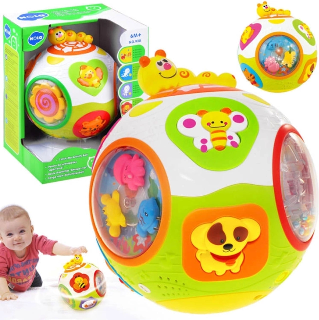 Hola Toys Electronic Catch-Me Activity Ball