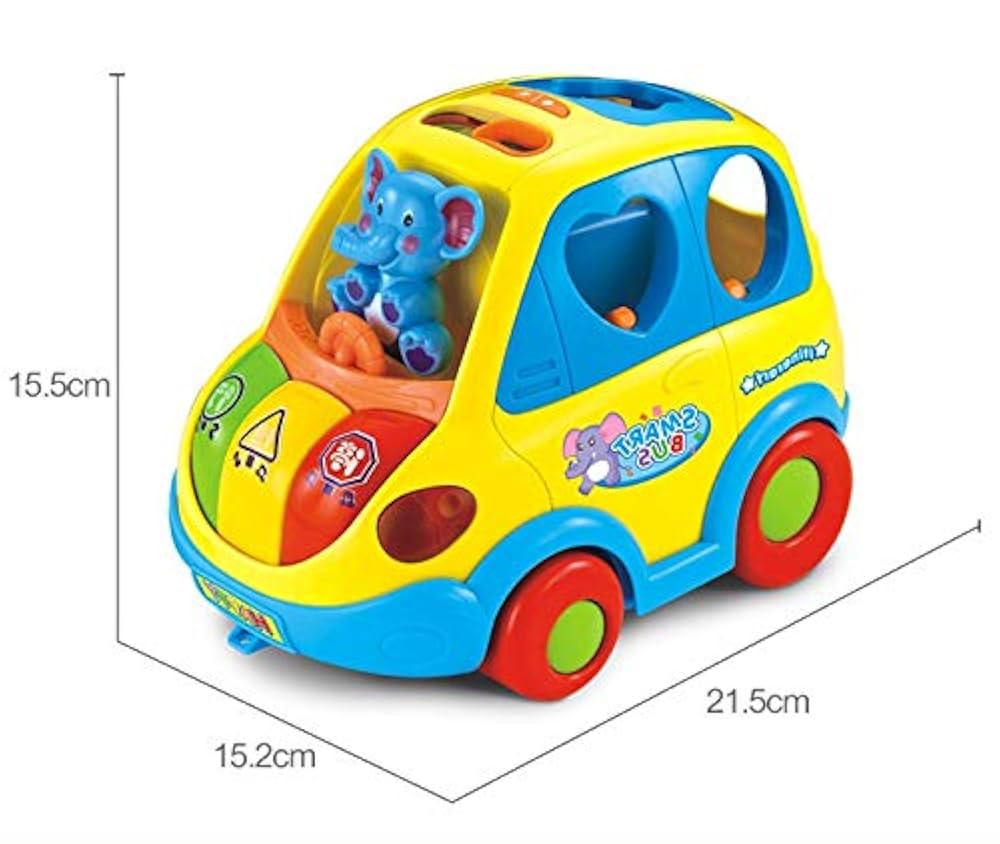 Hola Elephant Toy Bus