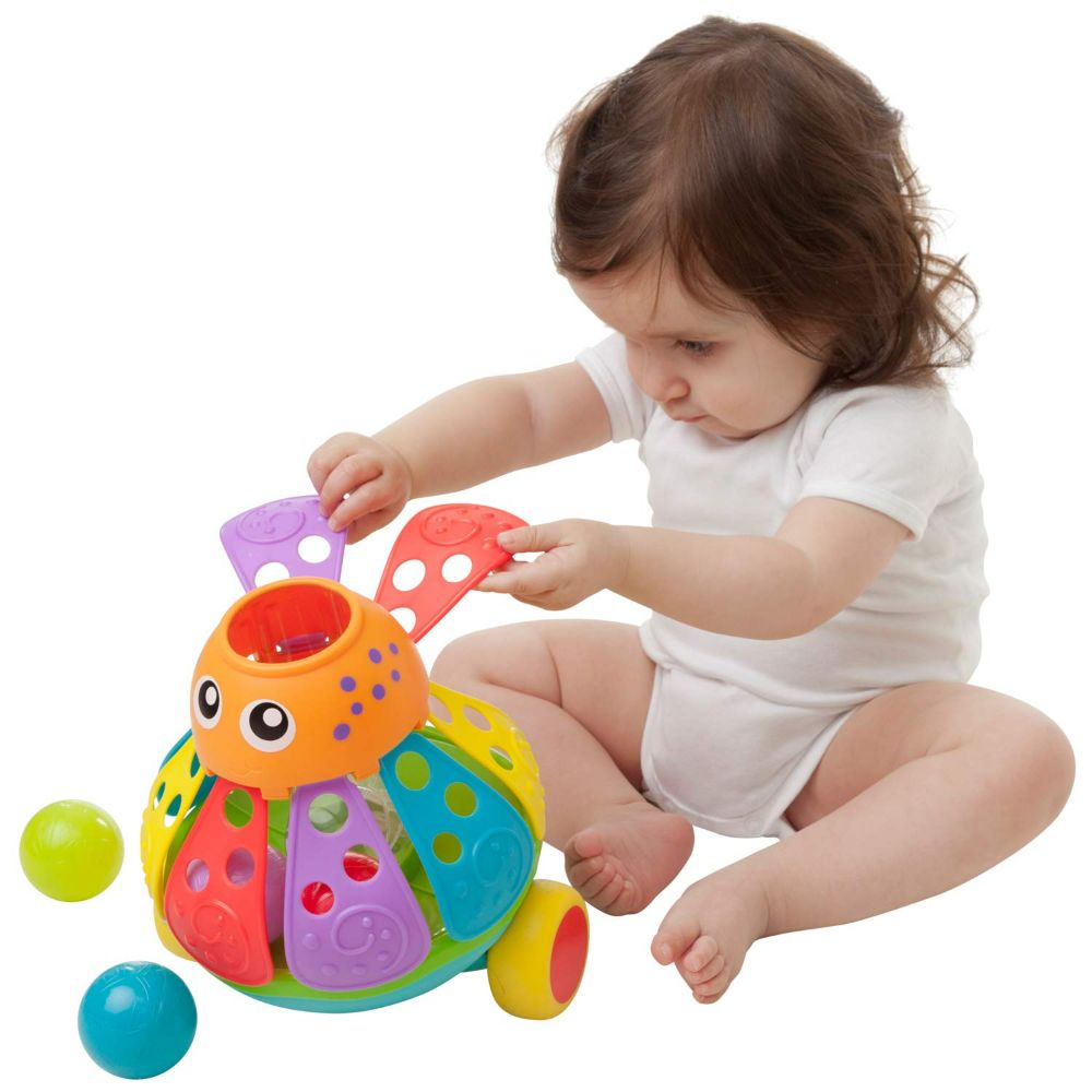 Push Along Ball Papping Octopus