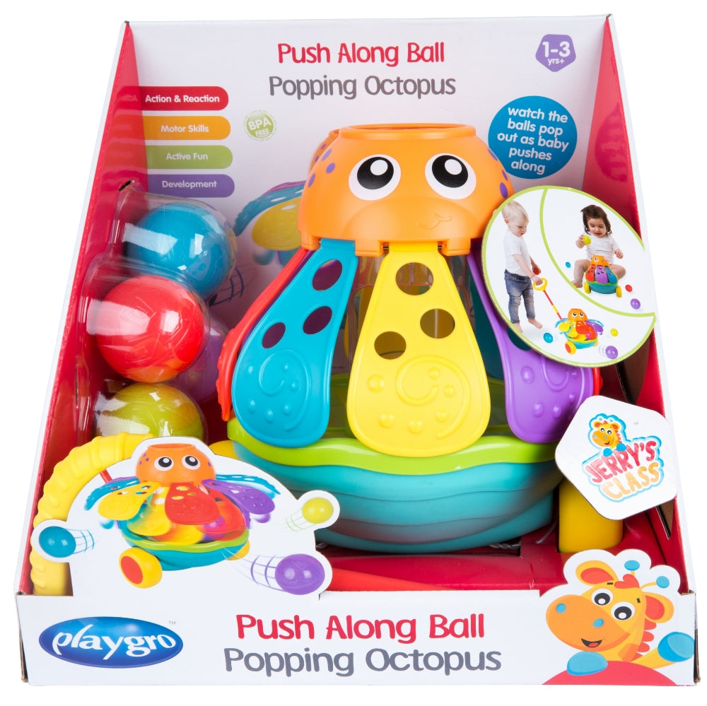 Push Along Ball Papping Octopus