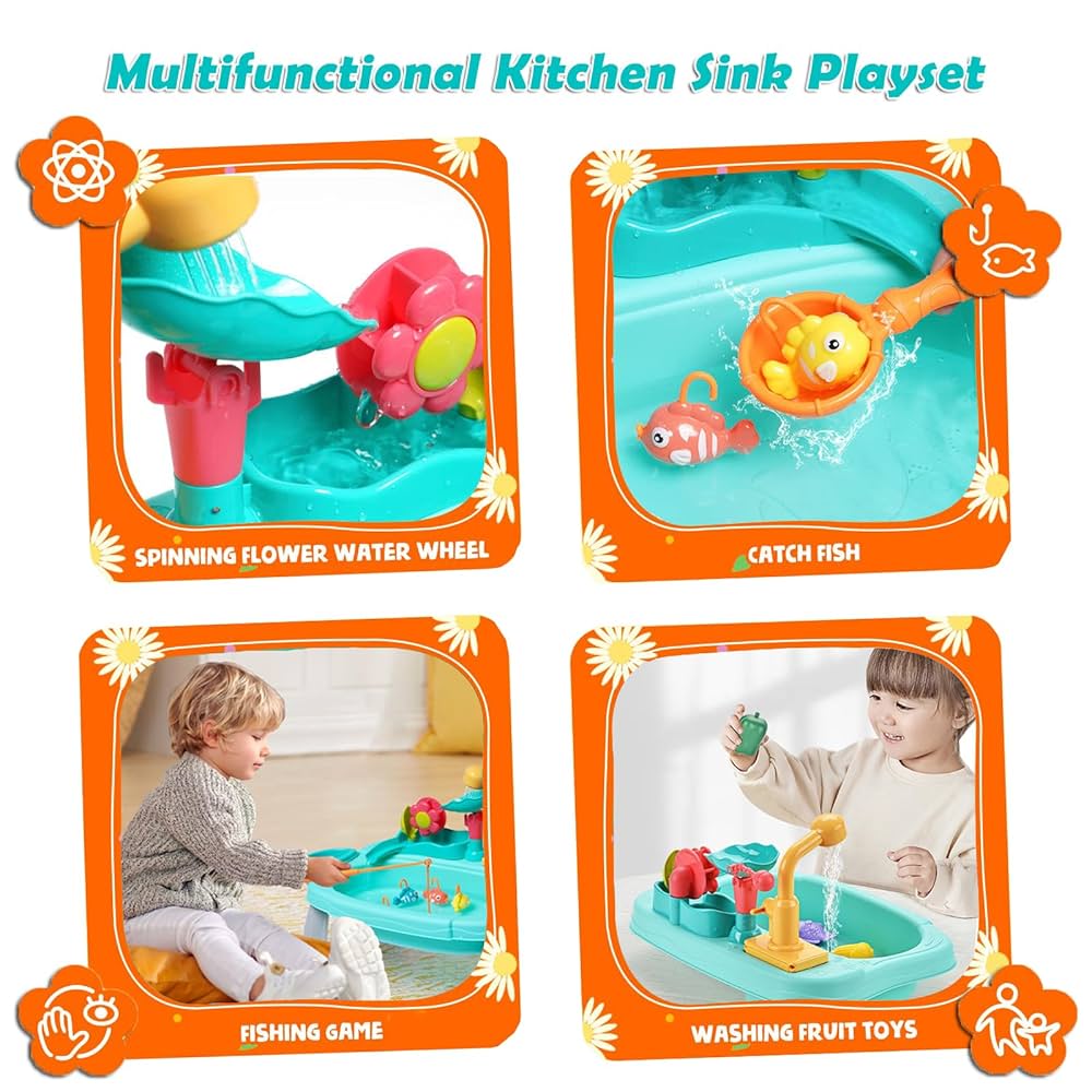 FLOWER WATERWHEEL Kitchen Sink