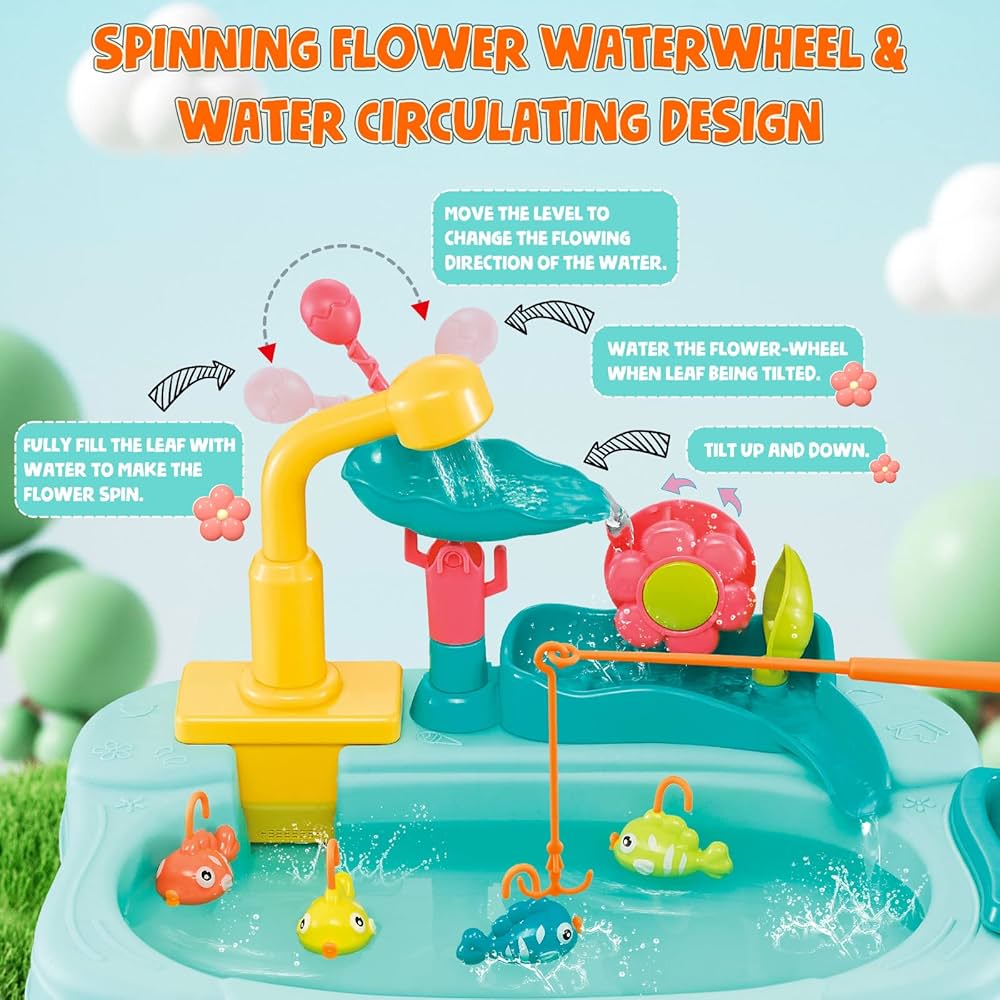 FLOWER WATERWHEEL Kitchen Sink