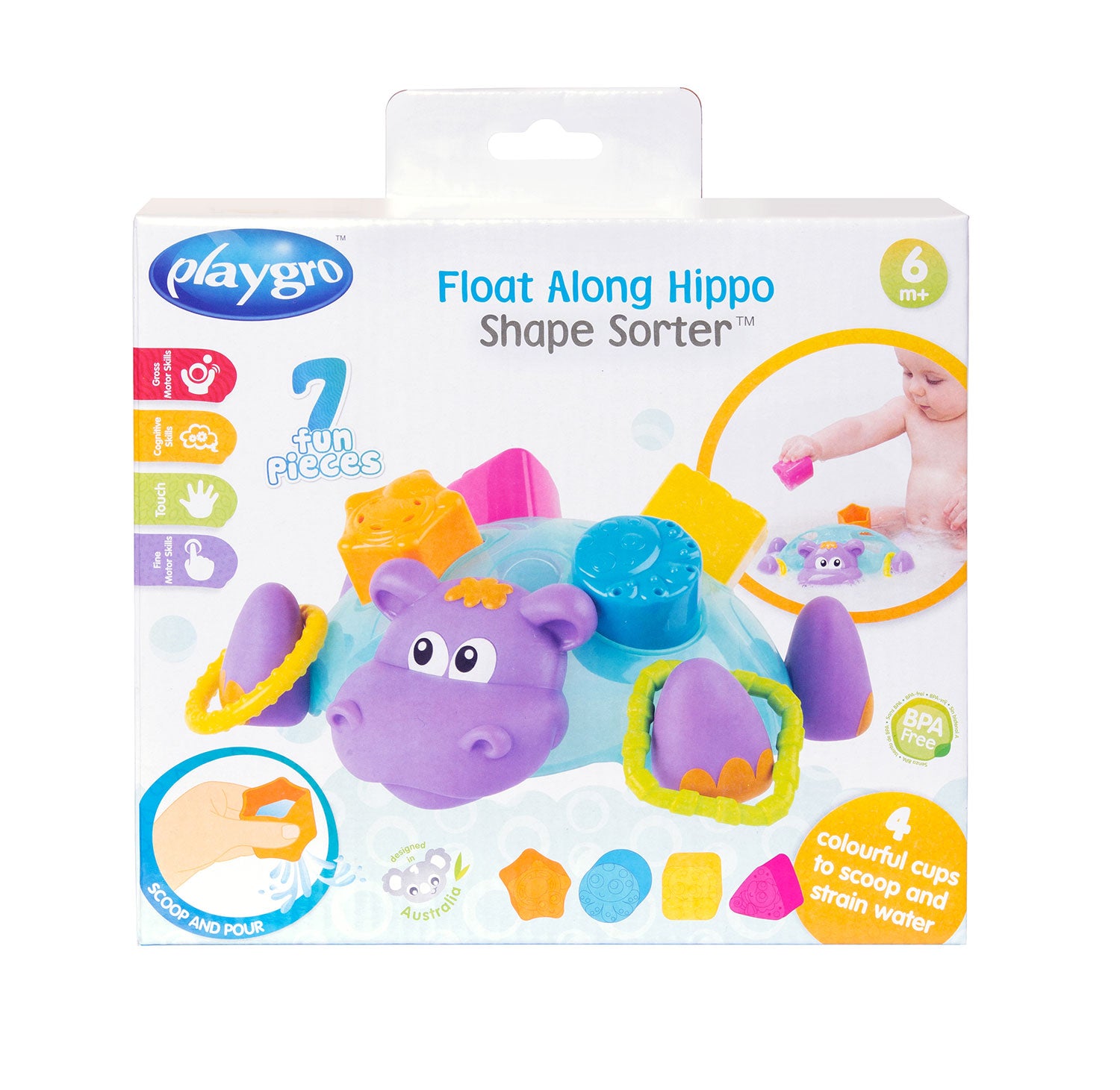 Float Along Hippo Shape Sorter
