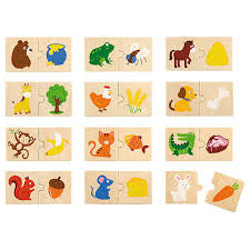 Animal Feeding Puzzle Set