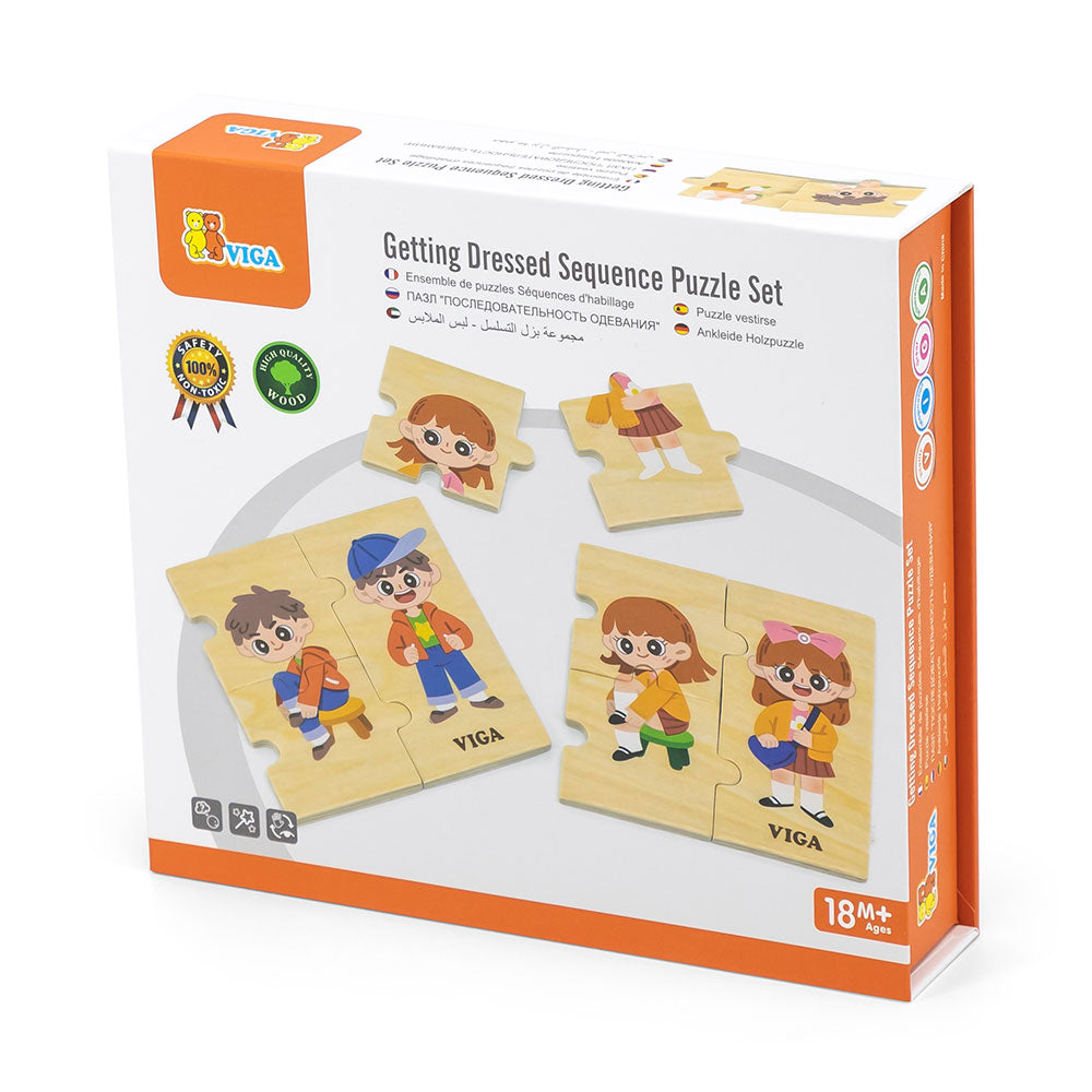 Getting Dressed Sequence Puzzle Set