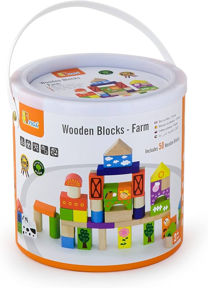 Wooden Blocks - Farm