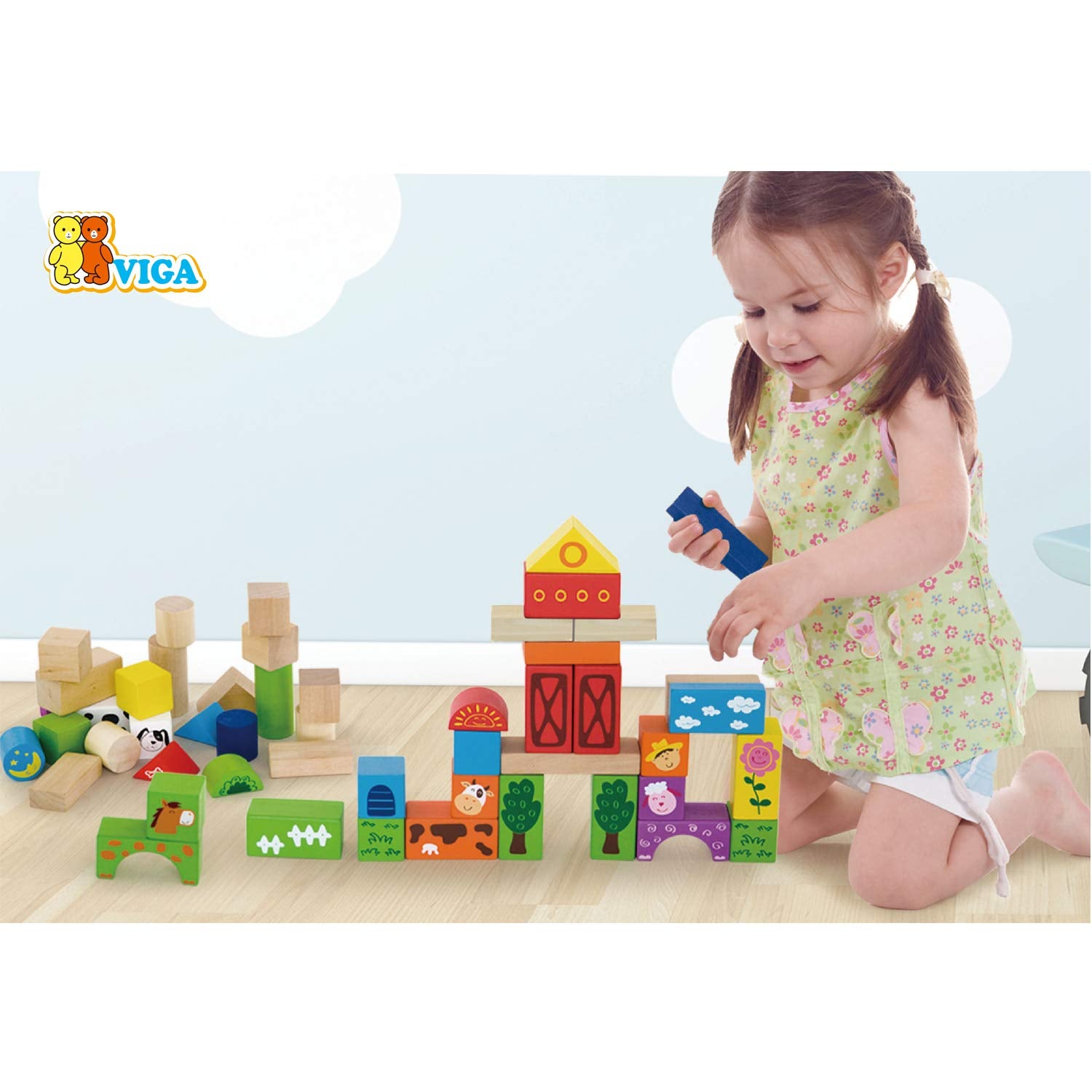 Wooden Blocks - Farm
