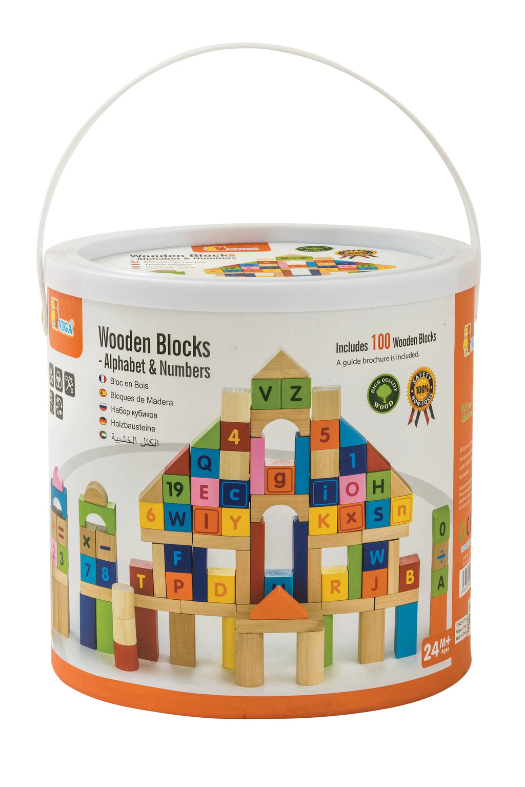Wooden Blocks Alphabet & Numbers