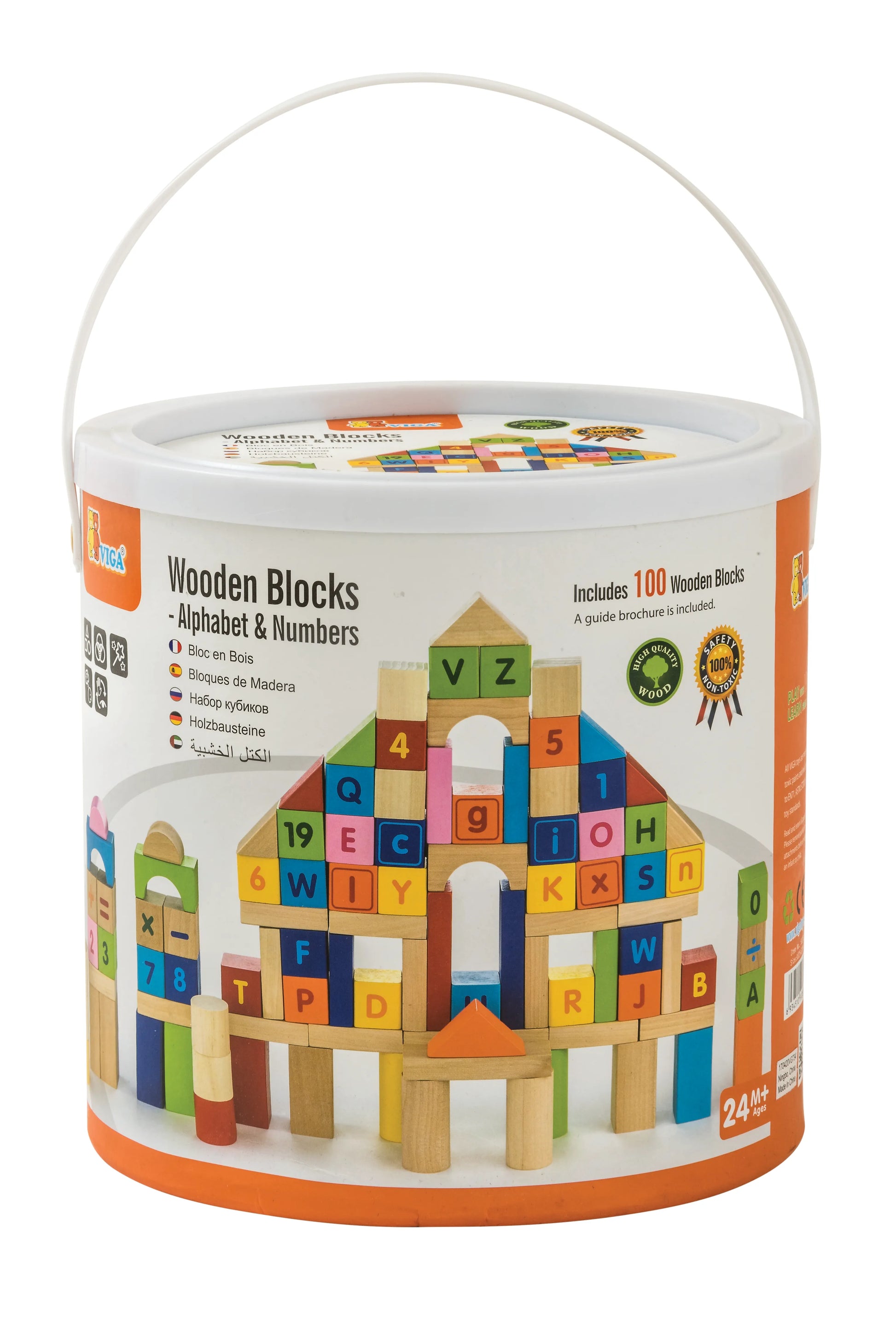 Wooden Blocks Alphabet & Numbers