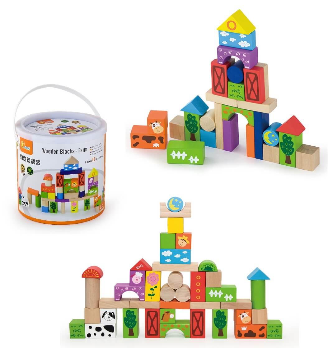 Wooden Blocks - Farm