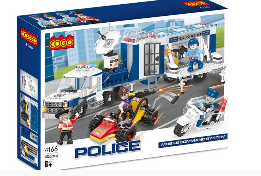 COGO City Police Mobile Command System Building Block Set