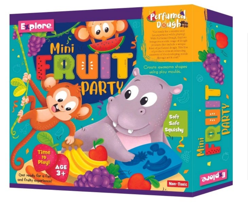 Mini Fruit Party Play Dough Set
